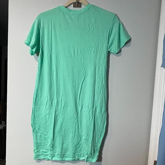 Sundry Light Green Tee Dress with Side Twist - Size XS - NWT - Picture 2 of 6